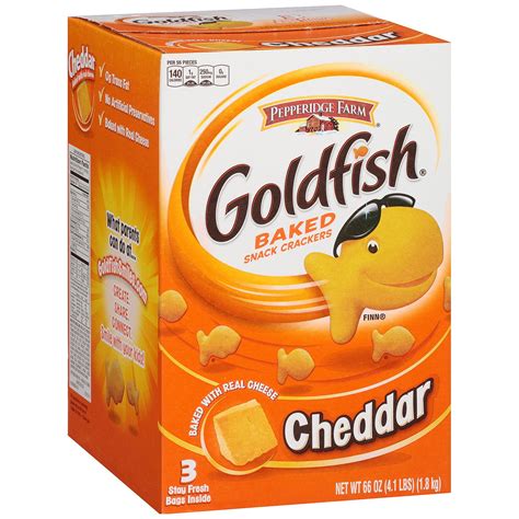 Pepperidge Farm Goldfish Cheddar Baked Snack Crackers (66 oz., 3 ct ...