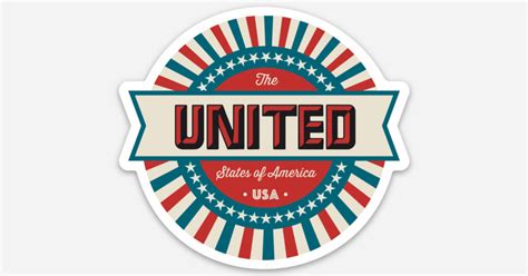 The UNITED States by Dizzy Rockets | Die cut stickers | Sticker Mule India