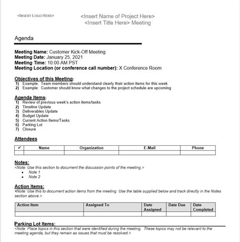 Image result for Project Manager Notes Template