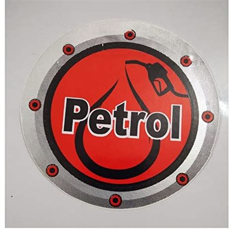 Autofetch Petrol Car Fuel Lid Decal Sticker /Decals/ Fuel Badge (Round ...