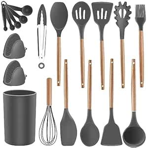 Buy Kitchen Utensil Set Silicone Cooking Utensils - SZBOB 19pcs Kitchen ...