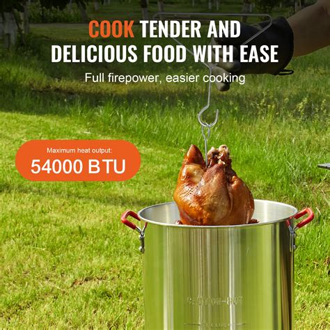 VEVOR Turkey Deep Fryer, 30-qt Turkey Fryer Boiler Steamer Cooker Set ...