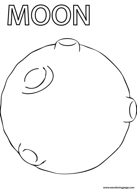 Moon Coloring Page - Wecoloringpage.com