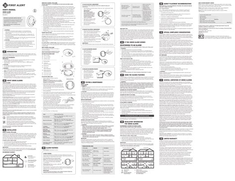 FIRST ALERT SMI100 Smoke Alarm User Manual