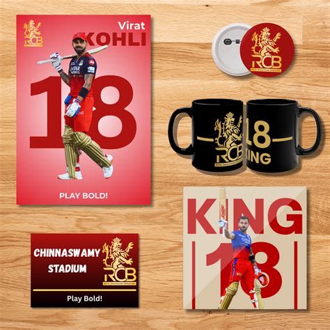 RCB Virat Kohli Fan Combo Pack – HOUSE OF MAGNETIC