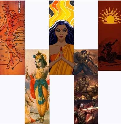 craft maniacs MAHABHARAT SET OF 8 SKETCH ART MATT LAMINATED SCRATCH ...