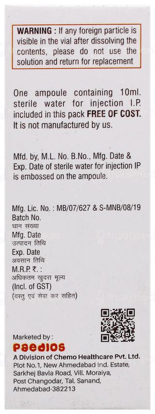 Axn T 28125 Injection 1 - Uses, Side Effects, Dosage, Price | Truemeds