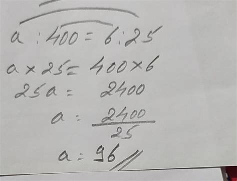 find the value of if a:400 - Brainly.in