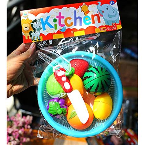 Buy Studyset Kids Simulate Fruits Vegetables Cutting Set with Basket ...
