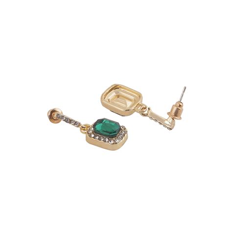 Bewitched Sylvie Emerald Stone Gold Drop Earrings – Joker & Witch
