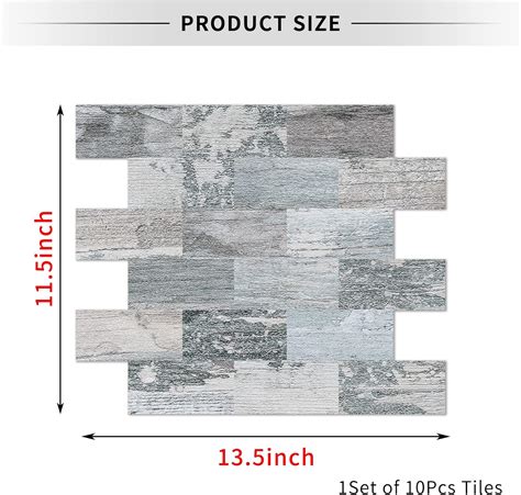 Buy DEWOO Peel and Stick Backsplash Tile Stick on Wall Tiles for ...