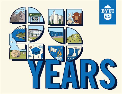 BYUI 25 Year Anniversary Illustration :: Behance