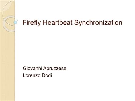 Image result for Firefly Synchronization