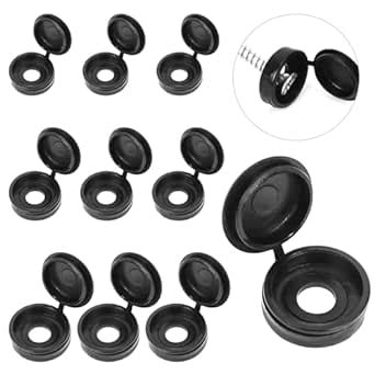 120 Pcs Screw Cover Caps, 4mm/5mm/6mm Plastic Hinged Screw Cover Caps ...