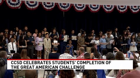 CCSD students celebrated for completing the Great American Challenge