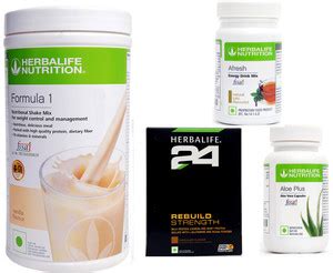 Herbalife Nutrition Formula 1 Vanilla 500gm & H 24 Rebuild & Aloe Plus ...