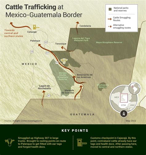 Mexican Guatemalan Border Map