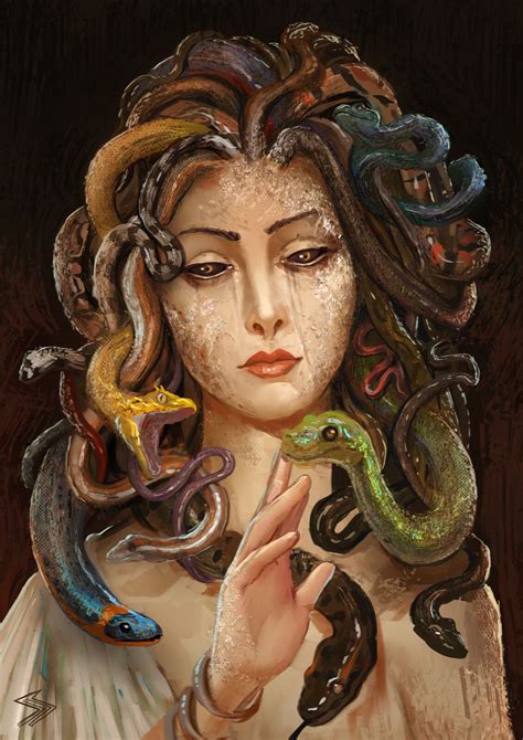 Medusa, Saad Irfan | Medusa art, Greek goddess art, Medusa pictures