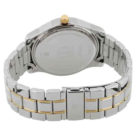 Titan Silver Dial Two Toned Stainless Steel Strap Watch - 1627BM03 ...