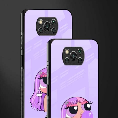 Purple Chic Powerpuff Girls Phone Cover for Poco X3 Pro | Glass Case ...