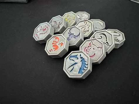Jackie Chan Adventures 12 Magic Talismans 33mm/1.3 in Wide and 7.6mm/0 ...