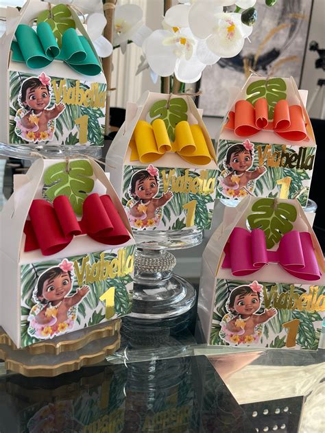 Moana Party Favor, Moana Goody Box, Moana Birthday Decorations, Moana ...