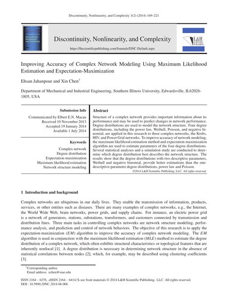 Complex Network Modeling 的图像结果