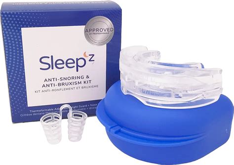 Sleep’Z Adjustable Mandibular Advancement Device – Mouth Guard for Sleep Apnea with 4 Premium ...