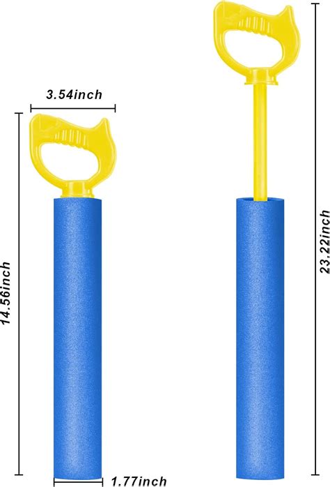 Buy Water Gun Shooter 4 Pack, Super Foam Injector Shockwave Gun with ...
