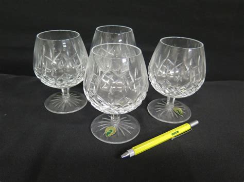 Qty 4 Waterford Crystal (Ireland) Brandy Snifter Glasses 5.5"H