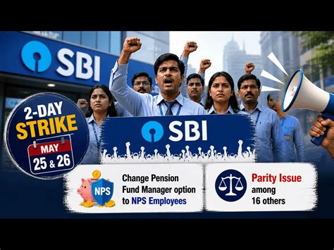 SBI employees’ 2-day strike on May 25, 26: Pension fund manager option ...