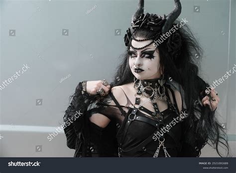 Goth Girl Dressed Gothic Fashion Featuring Stock Photo 2521091689 ...