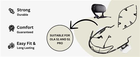 Ola S1 accessories with Foldable Footrest – Buddy Step and Backrest ...