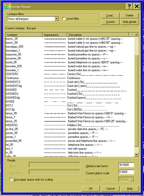 Image result for Download Free Line Types for AutoCAD