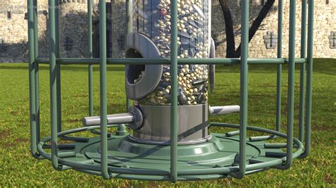Caged Bird Feeder with Seeds 3D Model $39 - .obj .lxo .ma .max .fbx ...
