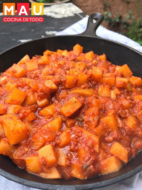 Mau Cocina de Todo: Papas con Chorizo