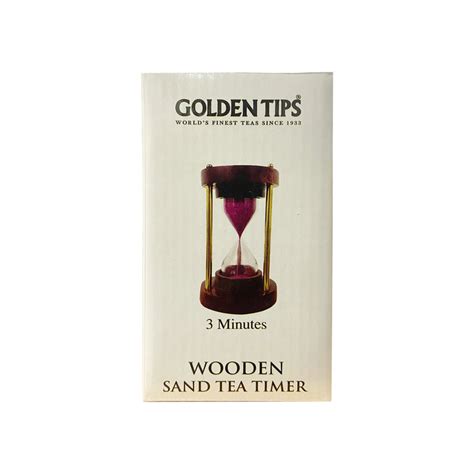 Wooden Sand Tea Timer 3 Minutes - Brewing Tea and Coffee Timer – Golden ...