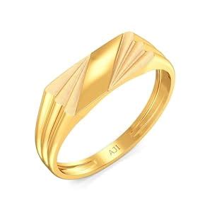 Joyalukkas 22 k (916) Rough Dazzling Mens Gold Ring : Amazon.in: Jewellery