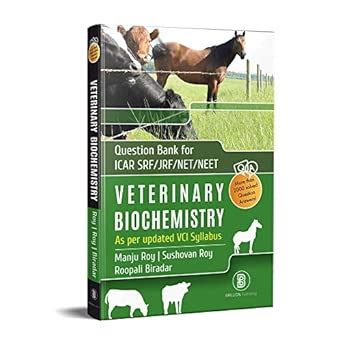 Buy Veterinary Biochemistry - Question Bank for ICAR/SRF/JRF/NET/NEET ...