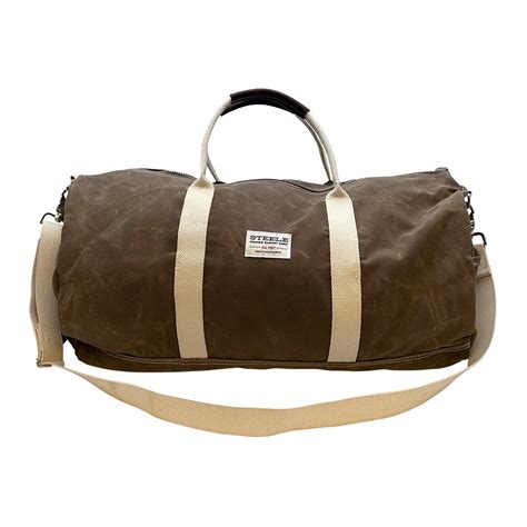 Steele Canvas Waxed Canvas Duffle Bag | The Container Store