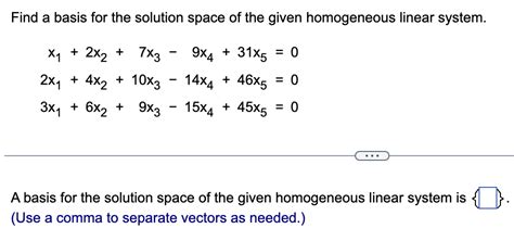 Image result for Homogeneous Linear System