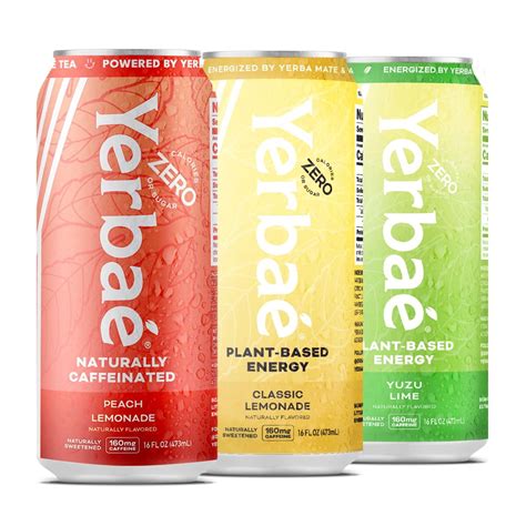 YERBAÉ Citrus Functional FEV6 Energy Drink Variety Pack - 0 Sugar 0 ...