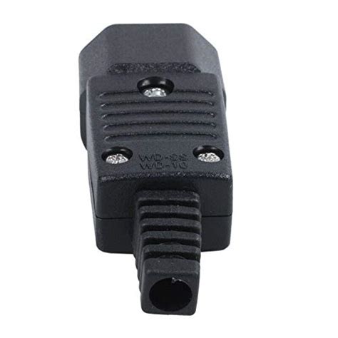 3NH® Black IEC-320 C14 Male Plug AC Power Inlet Socket Connector 250V ...