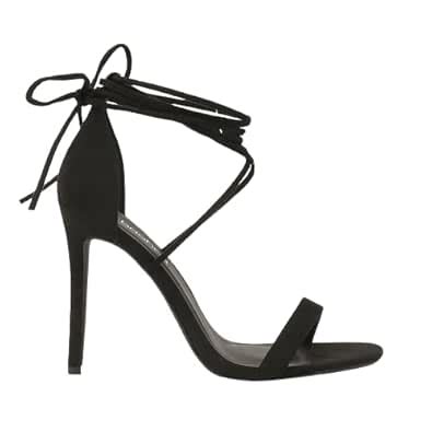 Buy FASHYAA Black Lace Up Pencil Heels For Women's Casual & Fancy ...