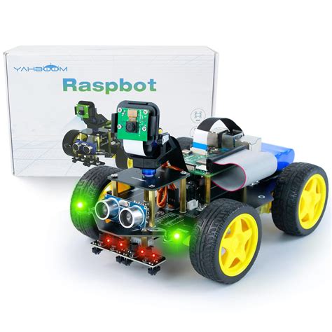 Yahboom 4WD Robot for Raspberry Pi 4B 3B+, DIY Car Kit with Camera ...