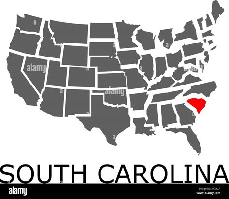 Map of south carolina state hi-res stock photography and images - Alamy