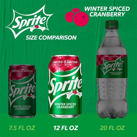 Sprite Winter Spiced Cranberry, Lemon-Lime and Cranberry Flavored Soda ...