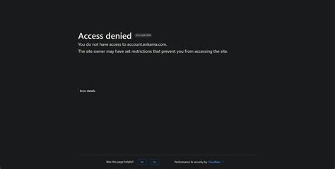 Image result for Access Denied Error Code