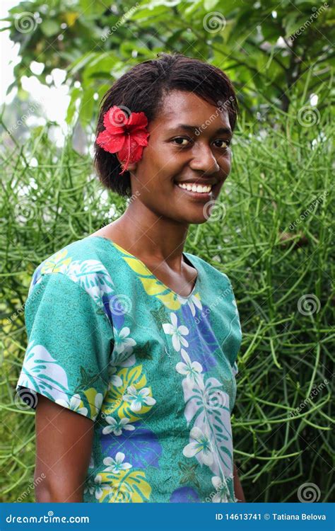 Portrait Pacific Islander Girl Stock Image - Image of looking ...