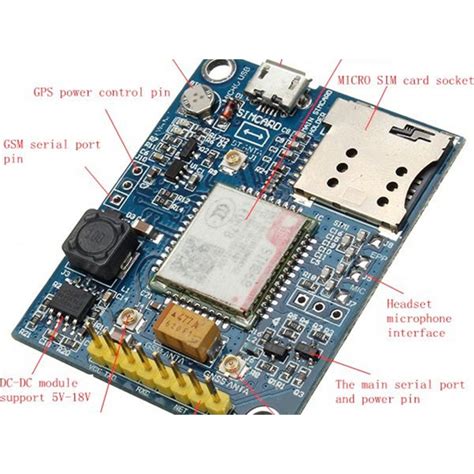 Sim868 Gsm Gprs Gps Module Ttl With Sma Antenna